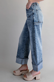 High Rise Wide Leg Ladies Jeans