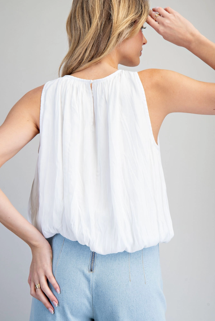 Gathered Bubble Blouse