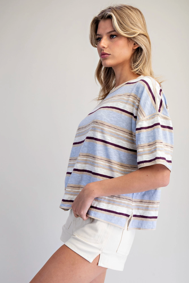 Ladies Cropped Boxy Tee