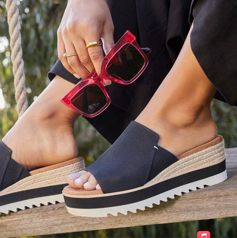 Toms Diana Ladies Mule Wedge Sandal