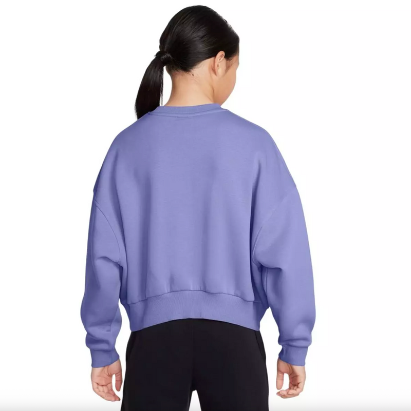 Nike Girls' Club Fleece Boxy Crew Neck Sweater