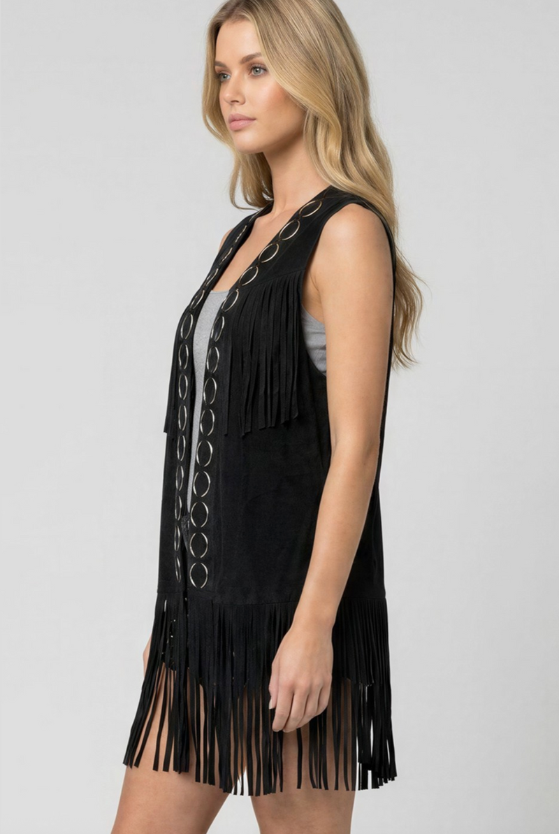 Vocal Suede Ring Vest
