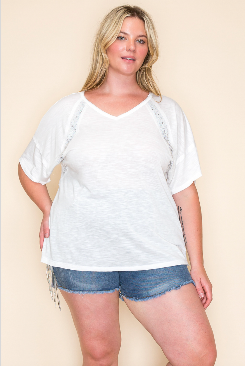 Vocal Curvy Sparkle Top