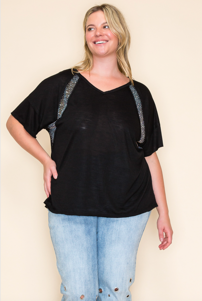 Vocal Curvy Sparkle Top