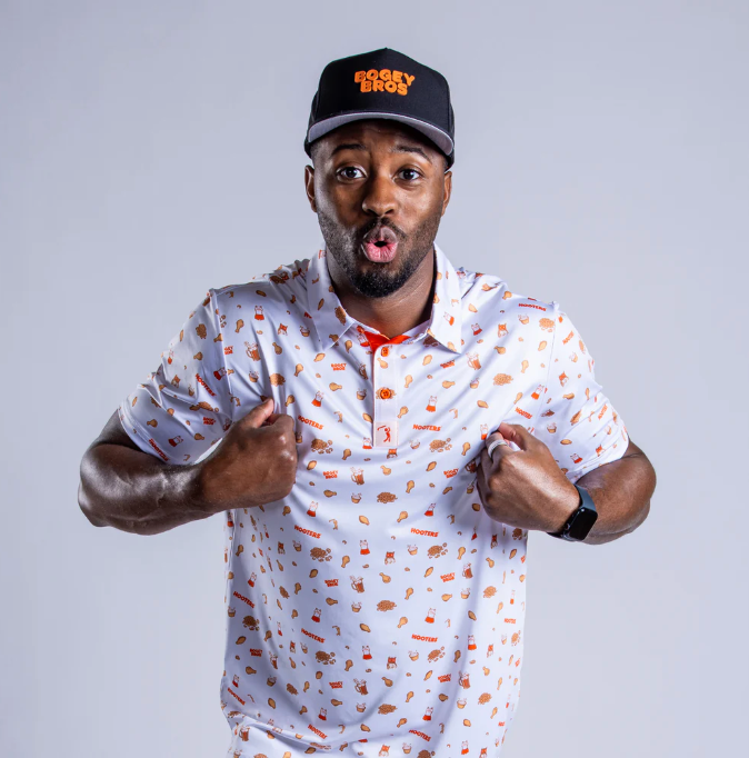 Bogey Bros Hooters Wingin' It Golf Polo