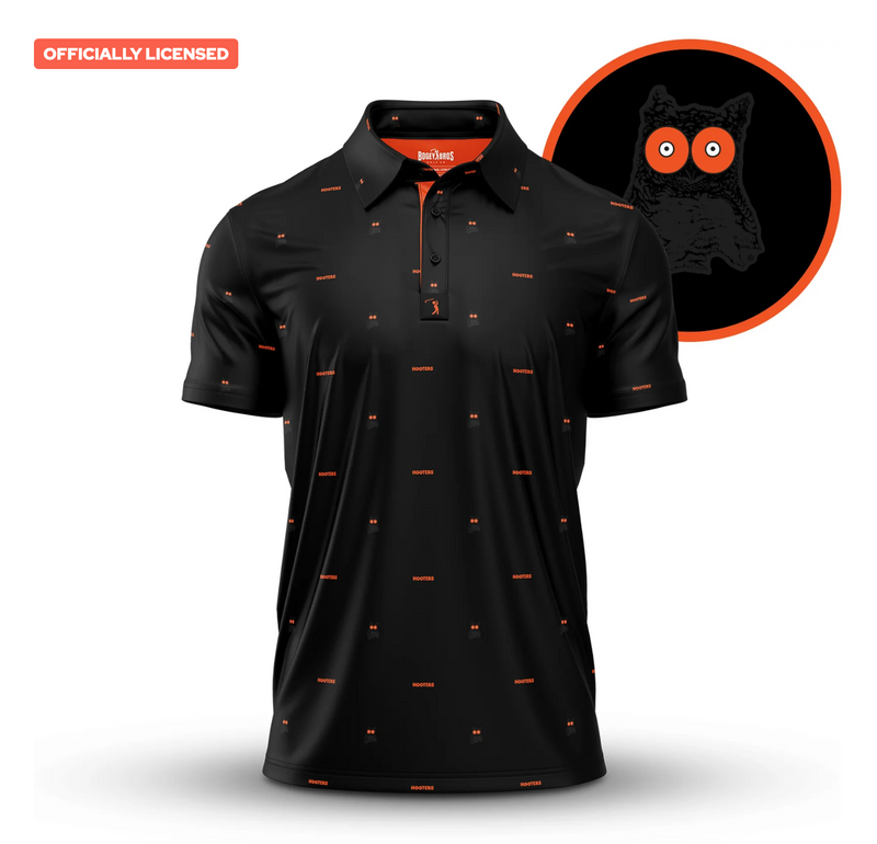 Bogey Bros Hooters Night Owl Golf Polo