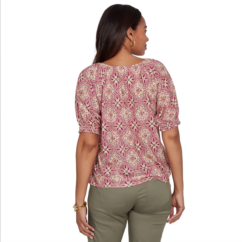 Ruby Rd. Missy Desert Geo Top