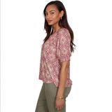 Ruby Rd. Missy Desert Geo Top
