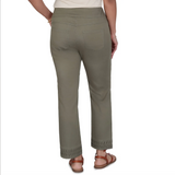 Ruby Rd. Missy Pleated Hem Soft Denim Ankle Pant