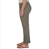 Ruby Rd. Missy Pleated Hem Soft Denim Ankle Pant