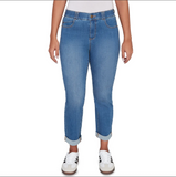 Ruby Rd. Missy Premium Denim Girlfriend Straight Leg Jeans