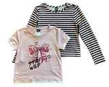 Girls' Disco Bow Tee 2 Pack
