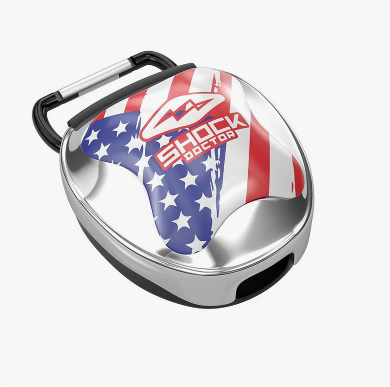 Shock Doctor Chrome Flag Mouthguard Case