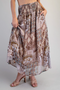 Smocked Boho Maxi Skirt