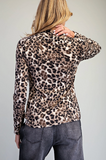 Leopard Mock Neck Top