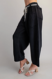 MIneral Washed Tie Pants