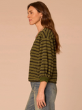 Democracy 3 Quarter Sleeve V-Neck Top
