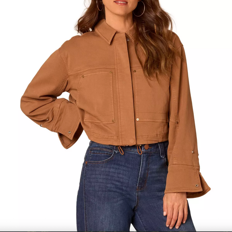 Democracy Snap Cuff Bomber Jacket