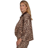 Ruby Rd. Denim Cheetah Jacket