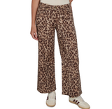 Ruby Rd. Cheetah Print Wide Leg Jean