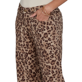 Ruby Rd. Cheetah Print Wide Leg Jean
