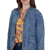 Ruby Rd. Quilted Denim Jacket