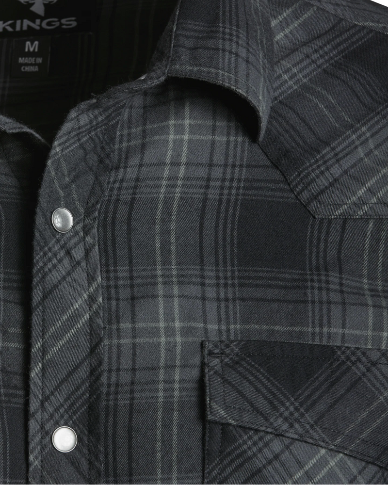 KIngs Camo Western Snap Flannel