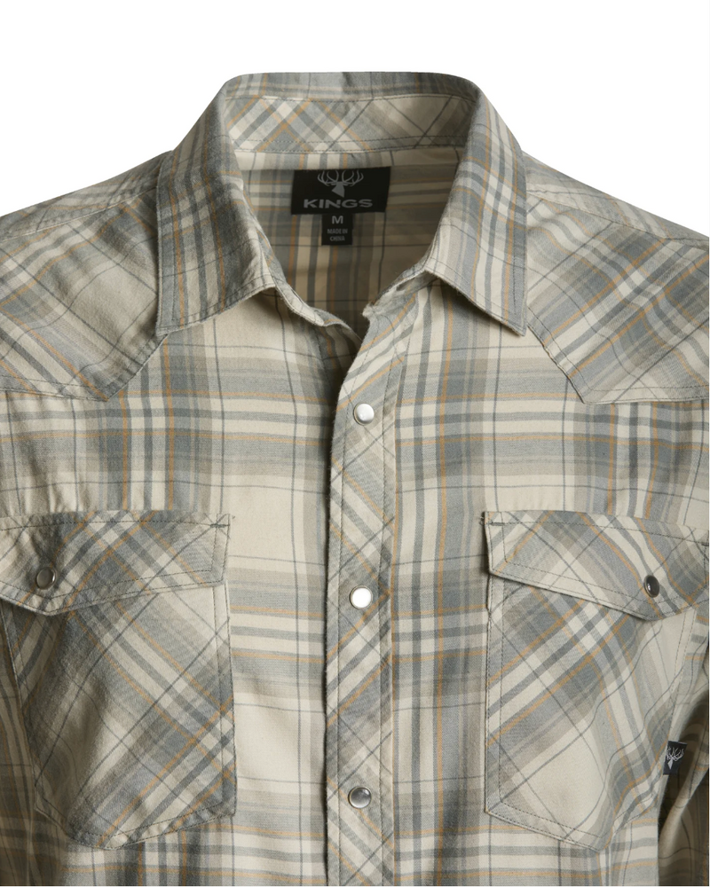 Kings Camo Western Snap Flannel