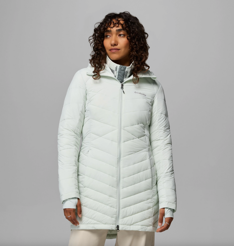 Columbia Women's Joy Peak II Mid Hooded Winter Jacket