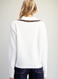 Ladies' Puppy Collar Knitted Sweater