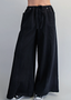 Ladies' Wide Leg Mineral Washed Pants