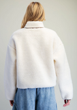 Ladies Fuzzy Fleece Western Pullover