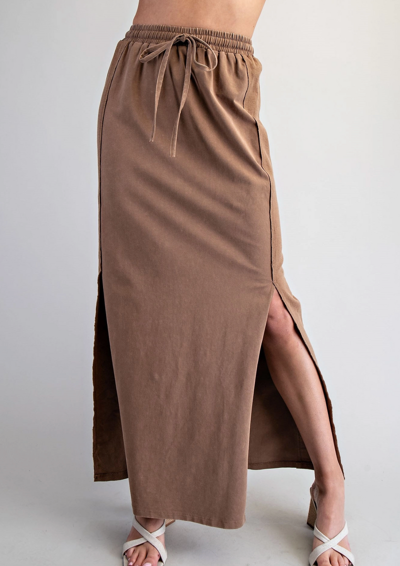 Ladies' Side Slit Maxi Skirt