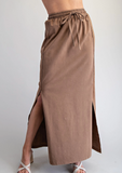 Ladies' Side Slit Maxi Skirt