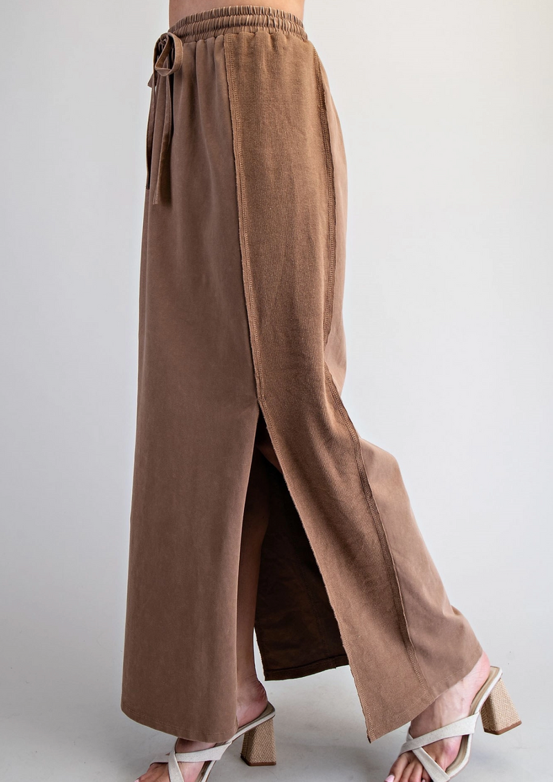Ladies' Side Slit Maxi Skirt