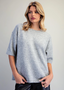 Ladies' Fuzzy Knit Short Sleeve Sweater
