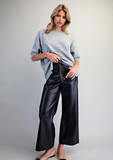 Ladies' Fuzzy Knit Short Sleeve Sweater