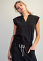 Ladies' V-Neck Cap Top