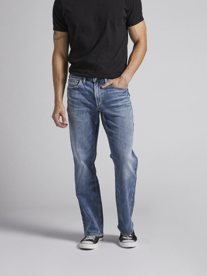 Silver Zac Relaxed Fit Straight Leg Jeans